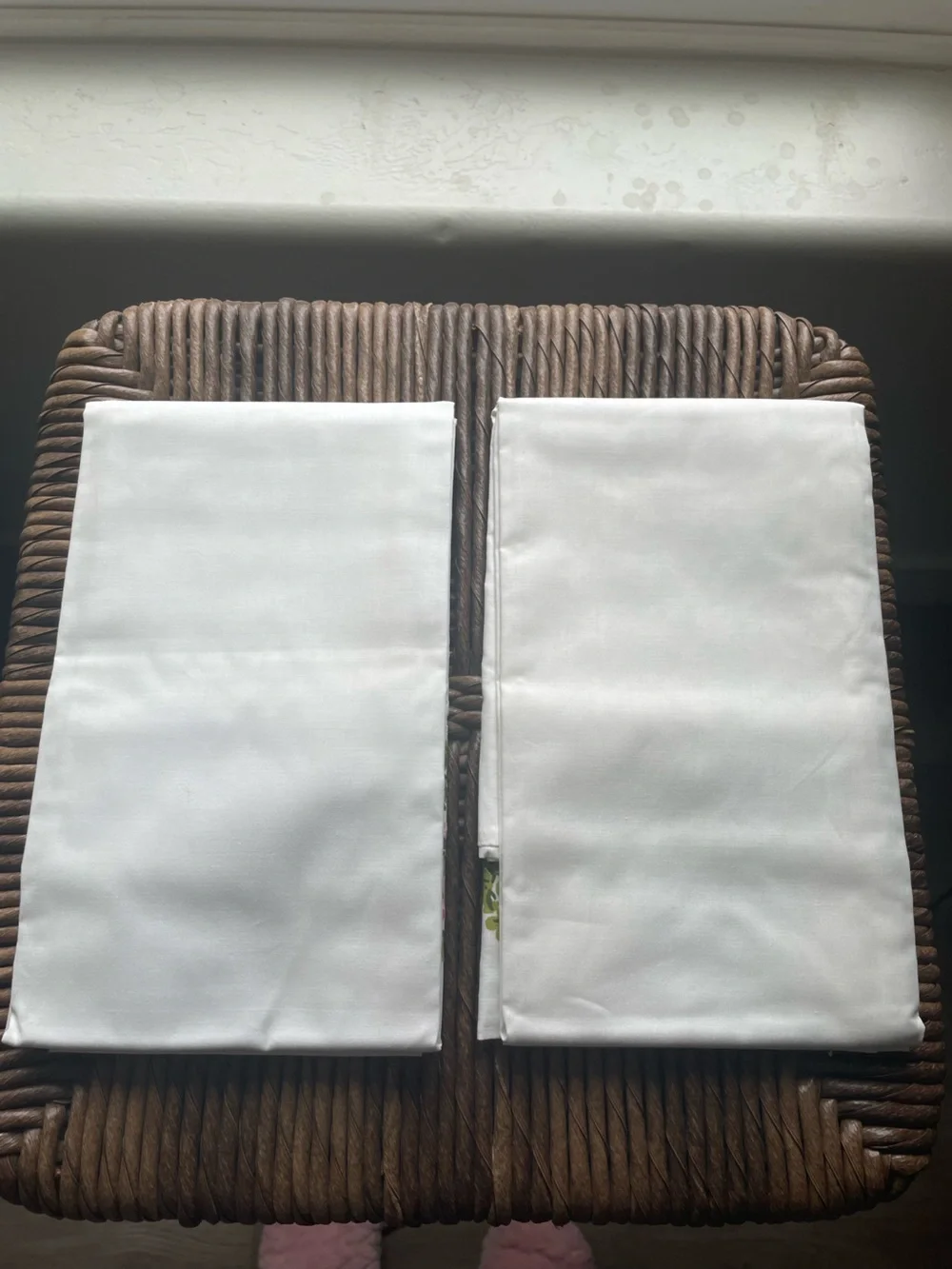 Vintage Springmaid 100% Cotton Combed Percale 2 Floral Pillow Cases 42”x38